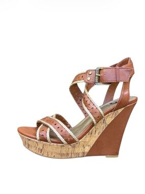 Guess Strappy Ankle Wrap 70sVibe Wedge Cork Platform Sandal
Heels ⭐️⭐️⭐️⭐️⭐️